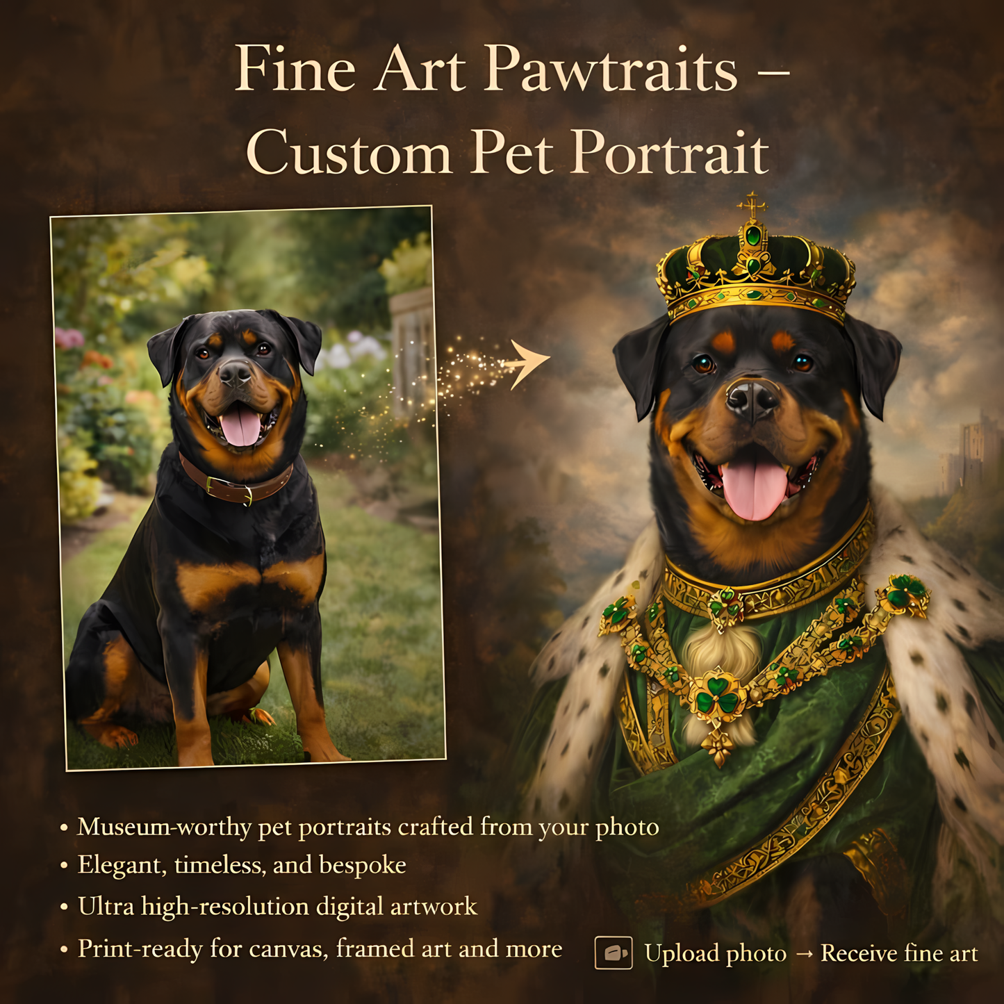 Fine Art Pawtraits – Custom Pet Portrait